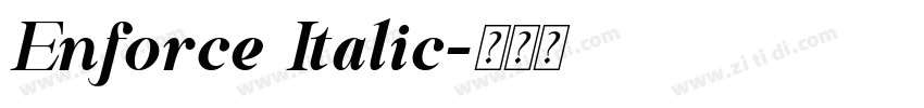 Enforce Italic字体转换 Enforce Italic字体转换